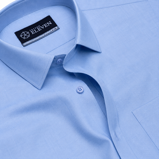 Calvin Linen Sky Blue Shirt For Men