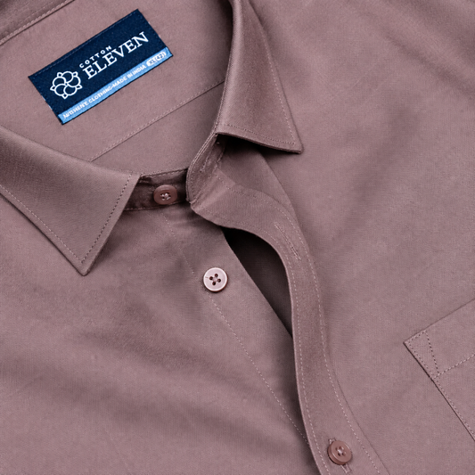 Calvin Linen Onion Pink Shirt For Men