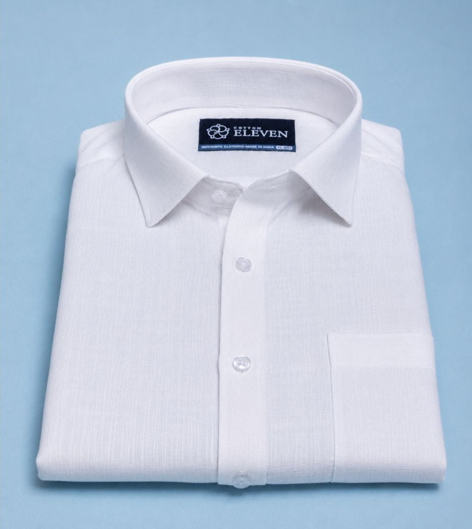 White Linen Shirt For Men